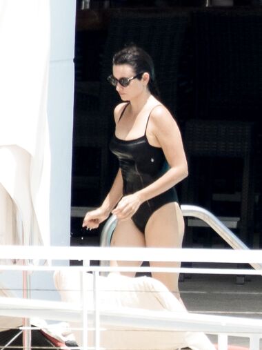Penélope Cruz in a wet swimsuit