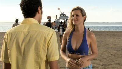 Bonnie Somerville topless - Royal Pains s02e04 (2010)
