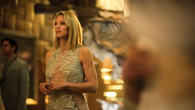 Kristin Lehman upskirt - Altered Carbon s01e10 (2018)