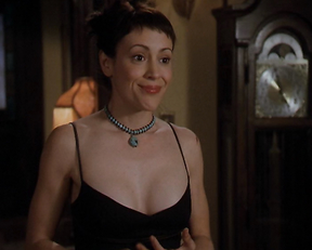 Alyssa Milano topless – Charmed season 4 (2001)