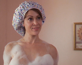 Alyssa Milano topless – Charmed season 4 (2001)