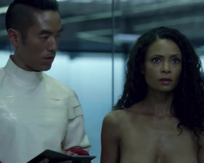 Angela Sarafyan nude – Westworld s01e07 (2016)