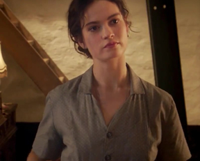 Lily James nude- The Exception