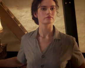 Lily James nude- The Exception