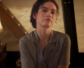 Lily James nude- The Exception