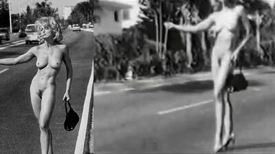 Madonna nude - Hitchhiking