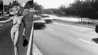 Madonna nude - Hitchhiking