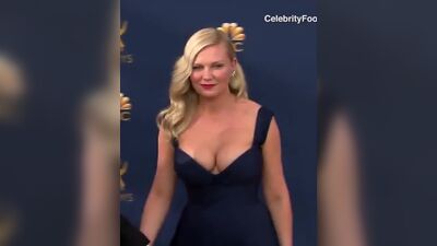 Kirsten Dunst On Emmy Red Carpet