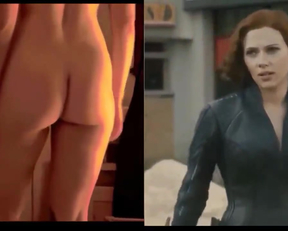 Scarlett Johansson nude - Clothed Vs. Unclothed