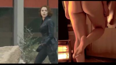Scarlett Johansson nude - Clothed Vs. Unclothed