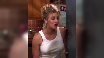 Kaley Cuoco Doing Her Best Jennifer Aniston Impression On The Big Bang Theory - Film nackt