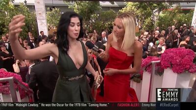 Sarah Silverman And Giuliana Rancic Pre-Emmy Red Carpet Plot - Film nackt