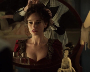 Lily James naked - sex scene Rebecca (2020)