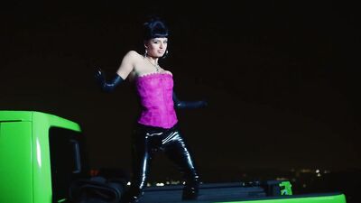 Rebecca Black nude - Cafe Racer (2022)
