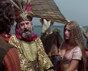 Jane Seymour nude, Taryn Power  - Sinbad and the Eye of the Tiger (1977)