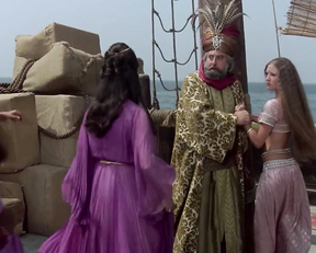 Jane Seymour nude, Taryn Power  - Sinbad and the Eye of the Tiger (1977)