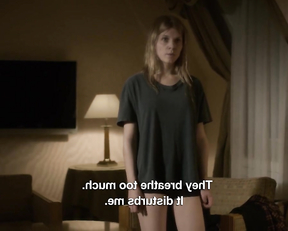 Clemence Poesy naked - The Tunnel s01e01-02 (2014)