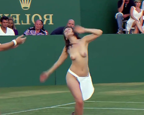 Lyssa Roberts - Tennis Match Plot In '7 Days In Hell' - Film nackt